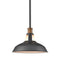 Industrial Barn Pendant Light Rod Adjustable Kitchen Lighting Black